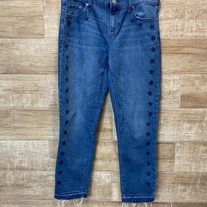 Gap Star Girlfriend Distressed Hem Skinny